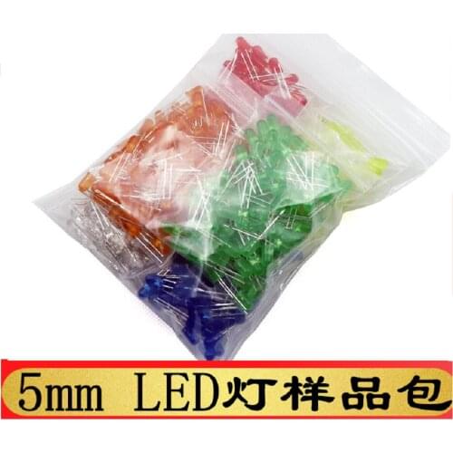 300Pcs/Pack F5 5 MM Led Light Red Yellow Green Blue White Orange 6 Color Per Color 50Pcs