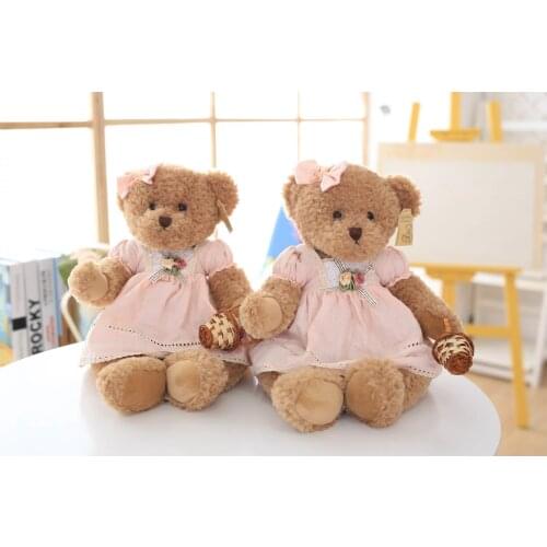 Free Shipping 45cm Super Cute Teddy Bear Stuffed Animal Soft Plush Toys Doll Creative Gifts For Birthday or Christmas 1pc