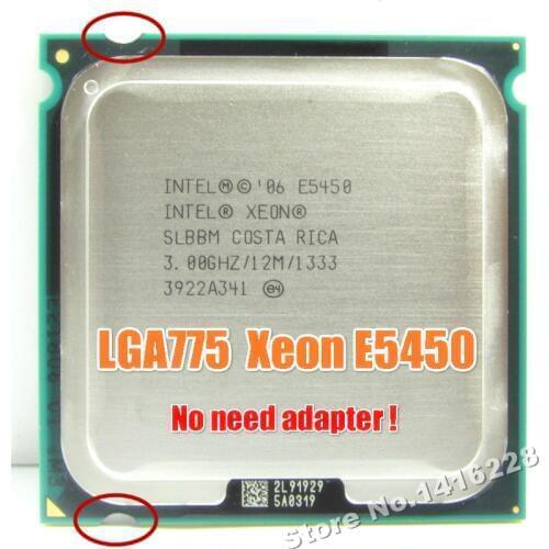 Xeon E5450 Processor 3.0GHz 12M 1333Mhz equal to intel Q9650 works on lga 775 mainboard no need adapter