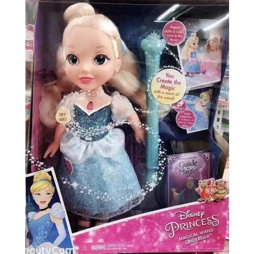 Hasbro Disney Princess Doll Toys Gir Pretend Princess Play House Cinderella Baby Doll Magic Wand Toy for Kids