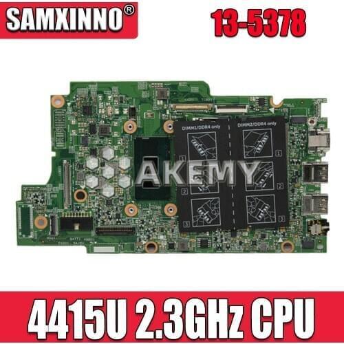For DELL Inspiron 13 5378 Laptop Motherboard with Pentium 4415U 2.3GHz CPU N7K0H 0N7K0H CN-0N7K0H Full Tested