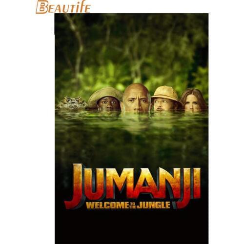Hot Sale Custom Jumanji: Welcome to the Jungle Poster Home Decoration Fashion Silk Fabric Wall Poster Custom Poster