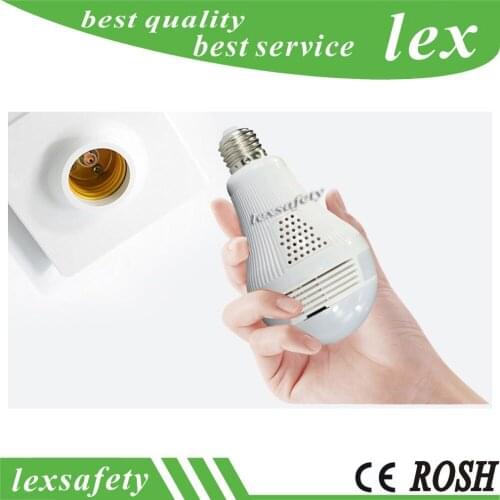 WIFI IP Cameras Fisheye Panoramic Bulb HD 960P WIFI Network Remote Monitor 360 Degree Bulb Camera Security Mini Wireless Lamp