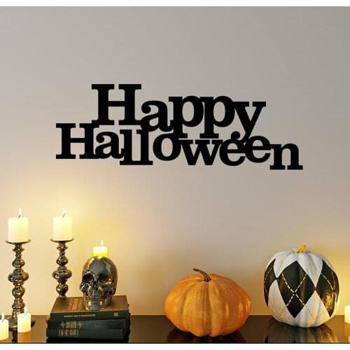 Halloween Happy PVC Sticker Wall Sticker Living Room Decoration Door Window Decal Decor