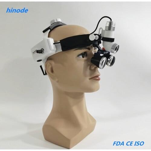 Medical Surgical Dental ENT Galileo 2.5X 3.5X Binocular Magnifier Loupes and Wireless headlamp headlight Chargable Adjustable