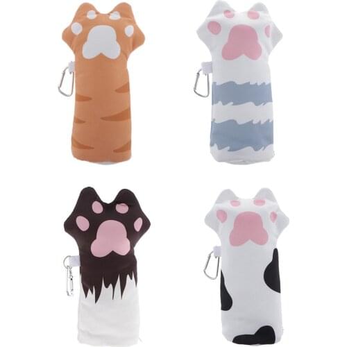 Cute Cat Paw Storage Pouch Marker Pen Pencil Case Simple Stationery Bag Holder