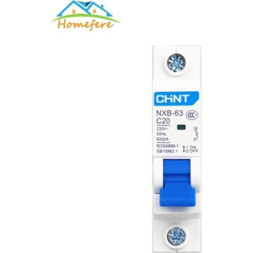 CHINT NXB-63 Residual Current Circuit Breaker 10A 16A 20A 25A 32A 40A 50A 60A 23V/400V 50HZ Mini Circuit Breaker MCB NEW DZ47
