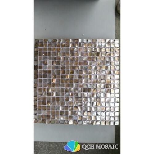 Penguin shell mosaic tile for kitchen backsplash and bathroom 11 square feet/lot 15x15chip size qch134