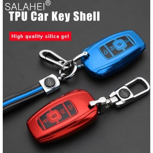 Soft TPU Car Remote Key Cover Case Holder Shell For Lincoln MKC MKZ MKX 2017 2018 2019 Navigator Nautilus Key Fob Accessories