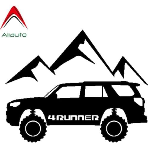 Aliauto Interesting Car Sticker 4 Runner Are Surrounded By Chic Hills Vinyl Sunscreen Anti-UV Decal Black/silver,18cm*14cm
