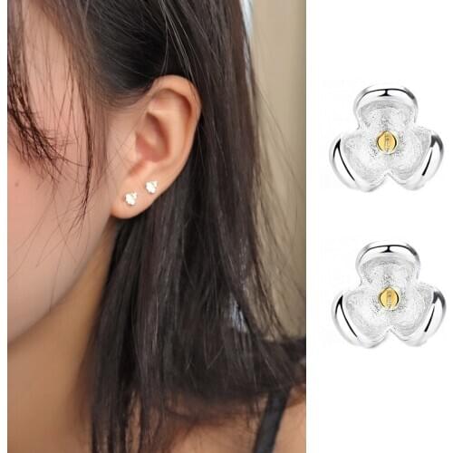 2020 New Women Elegant Small Flowers Stud Earrings Earrings Osmanthus Earrings for Women Girl Gift Silvercolor Jewelry