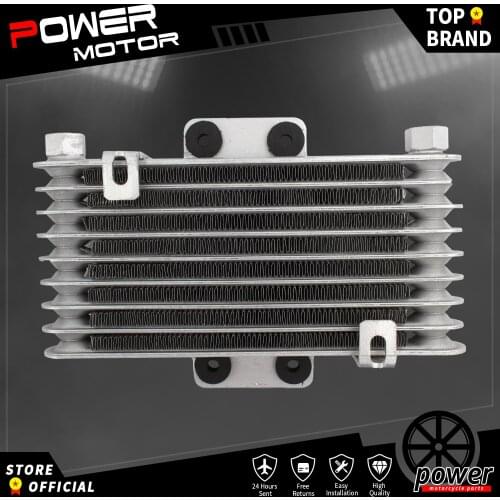 Brand New Motorcycle Engine Oil Cooler Aluminum Cooling Radiator for 125CC Engines Accessories Pit Dirt Bike ATV