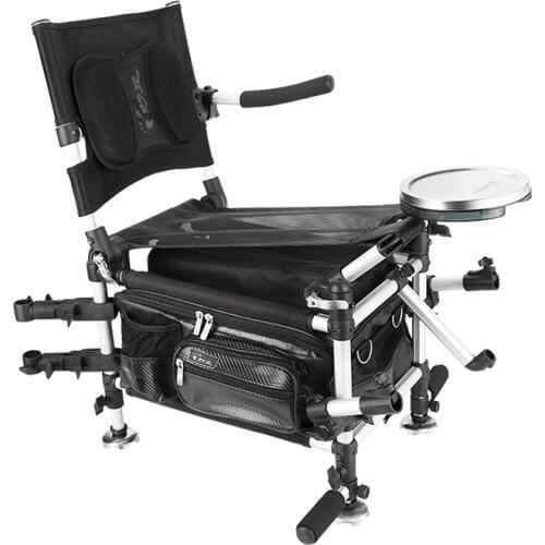 New Folding fishing chair portable fishing box light multi-function shoulder strap back Comfortable backrest Chair fishing box