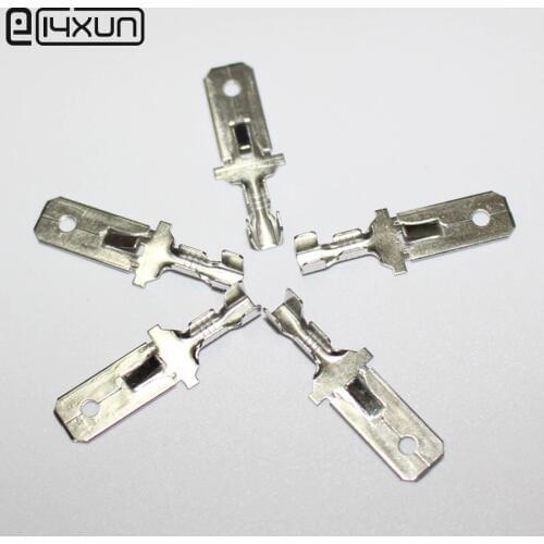 50Pcs 7.8mm Male Crimp Spade Terminal Connection 7.8 mm Tinned Copper Terminals Adaptor Connector Car Auto Boat Modified parts