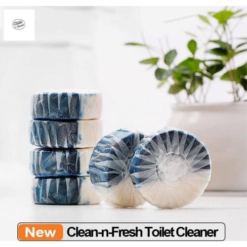 Clean-n-fresh Double-effect Toilet Cleaner Independent Water-soluble Film Anionic Active Factor Deep Clean Toilet Block