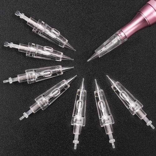 Disposable Tattoo Cartridge Needles For Semi Permanent Microblading Makeup 1RL/3RL/5RL For Digital Eyebrow/Lips/Eyeliner Machine