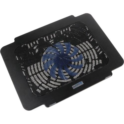 Laptop Cooler Cooling Pad Base Big Fan USB Stand For 14 Inch LED Light Notebook