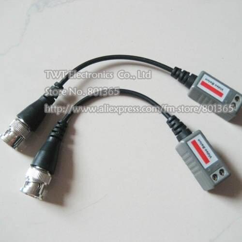 Wholesale high quality 500pcs Coax CAT5 To Camera CCTV BNC Video Balun Transceiver ,1CH passive balun BNC balun UTP 500pcs