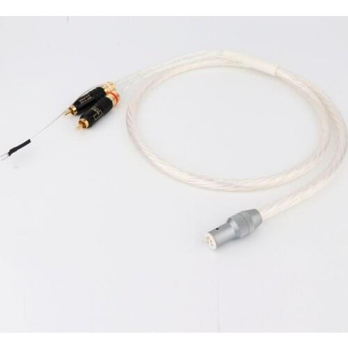 Preffair ZS01 ODIN Tonarm Cable 5 Pin DIN & RCA Phono Turntables Analog Cable