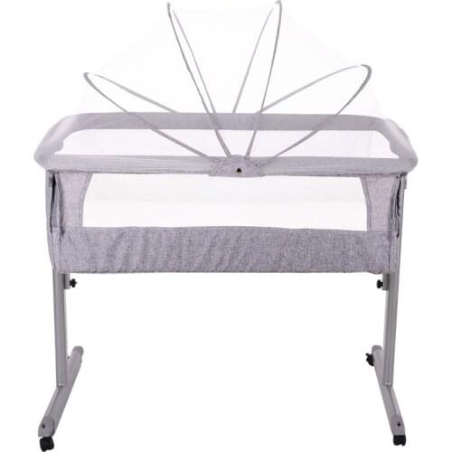 High Quality Newborn bed Foldable Toddler Bed Baby Crib Infant Baby Safty Crib Connecting mom bed Bed Playpen Play fence
