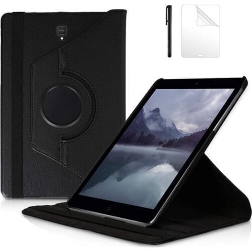 360 Rotating PU Leather Case For Samsung Galaxy Tab S4 10.5 SM-T830 T835 T837 cover For Samsung Tab S4 10.5 inch case+film+Pen