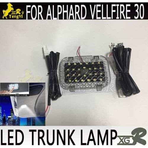 Rear trunk lamp for alphard 30 led boot decorative light for vellfire 30 series middle