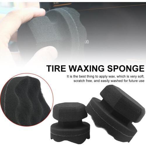 1Pcs Tire Waxing Sponge Car Wash Vehicle Wax Polish Foam Sponge Hand Soft Wax Sponge Pad Multifunctional Wash Clean Tool