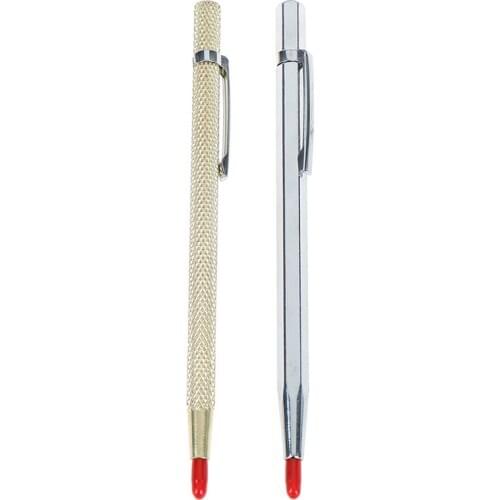 1Pcs High Quality Tungsten Steel Pointed Scriber Pocket Clip Scriber For Metal Glass Ceramics