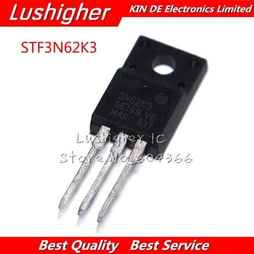 10pcs 3N62K3 TO220F STF3N62K3 TO-220F Original