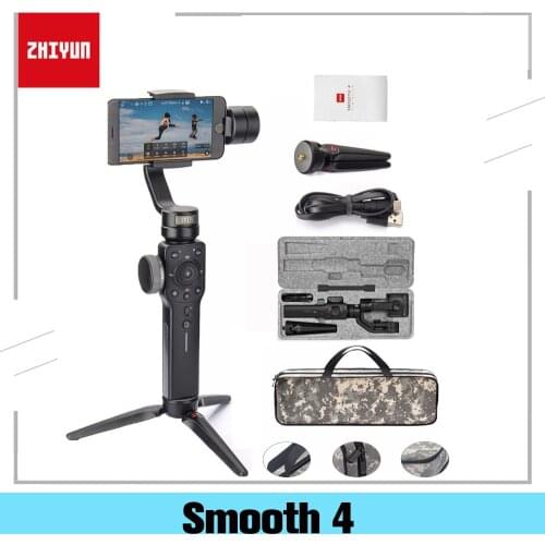Zhiyun Smooth 4 3-Axis Mobile Handheld Gimbal Stabilizer For Iphone 8 X Samsung S8+ Plus Galaxy S9 Smartphone Cell Phone