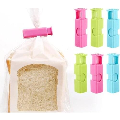 3Pcs/Bag Portable New Kitchen Storage Food Snack Seal Sealing Bag Clips Sealer Clamp Plastic Tool Kitchen Accessories