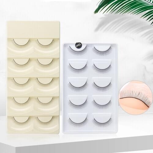 5 Pairs Practice False Eyelashes Natural Beauty Eye Lash Extension DIY Cosmetic Fake Eyelashes women Makeup tools