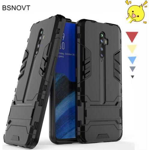 For OPPO Reno2 F Case Phone Holder Hard PC Heavy Armor Shell Anti-konck Case For OPPO Reno 2F Case For OPPO Reno2 F 2F 2 2Z Case