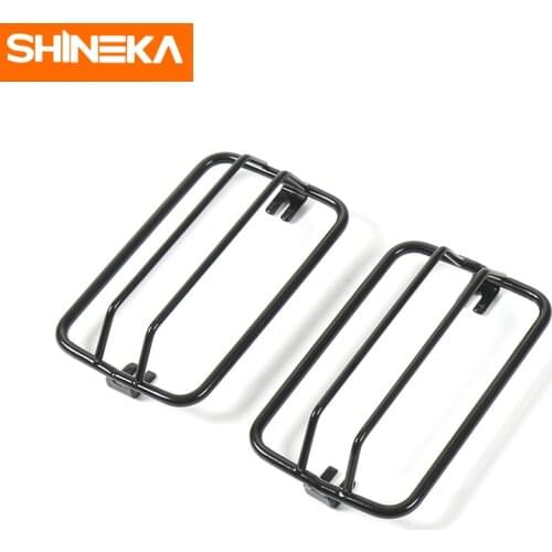 SHINEKA Car Styling Metal Fender Flare Turn Light Cover Signal Light Guard for Jeep Wrangler TJ 1997-2006