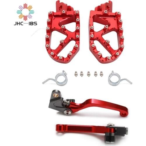 For Honda CRF150R 07-20 CRF450R 02-03 CRF 150R 450R Motorcycle CNC Footrest Footpeg Foot Pegs Brake Clutch Lever Sets
