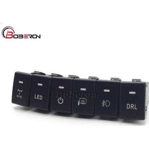 For Isuzu D-MAX Car LED Light Switch Push Button with Connection Wire Auto Accessories