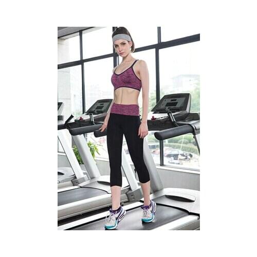 Fitness Breathable Absorb Sweat Bra Sexy Slimming Sport Stretch Top Vest Running Sportswear For Women Without Steel