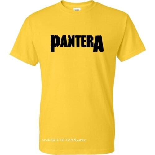 Pantera Fashion T-Shirt Thrash Metal Band Printed Streetwear High Quality 100% Cotton Men T Shirt Tees Tops Clothing