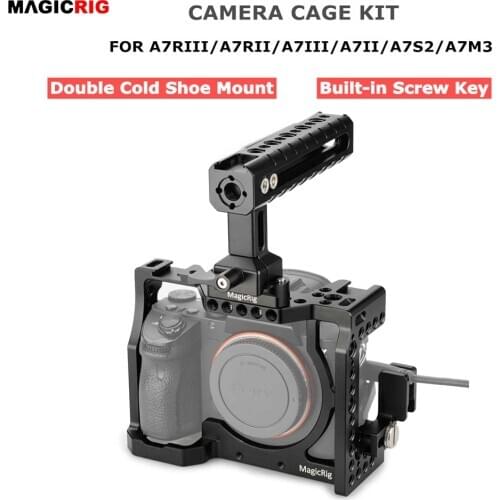 MAGICRIG A7RIII Cage with NATO Handle + HDMI Cable Clamp for Sony A7RIII /A7RII /A7II /A7III /A7SII Camera