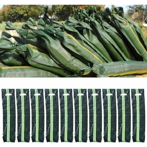 10pcs/5pcs /set Silo Sandbags Silo And Flood Protection Sandbags With Handle Flood Protection Grain Sandbags 25x100cm