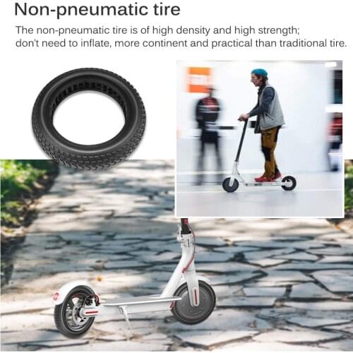 Scooter Non-Pneumatic Tyre Rubber Wear-Resistant Flexible Hollow Shock Proof for Xiaomi M365 Electric Scooter Accessories Tyre