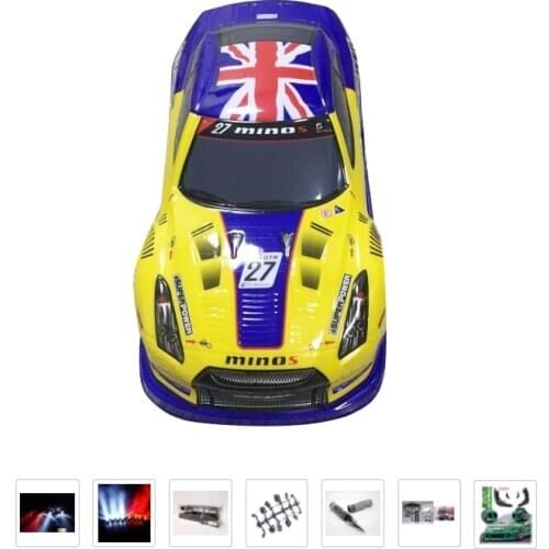 1/10 RC racing car PVC painted Body Shell for 1/10 rc drift car 450mm*190mm wheelbase:260mm NO:S1001
