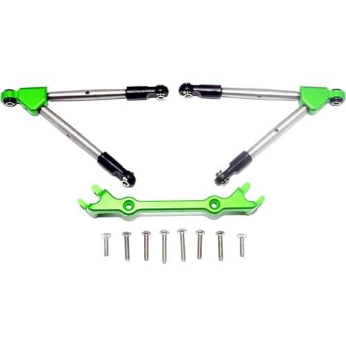 Front Pull Rod Tie Lever Lever Link & Fixed Code Base Set for TRAXXAS RUSTLER 4X4 VXL RC Car Accessories
