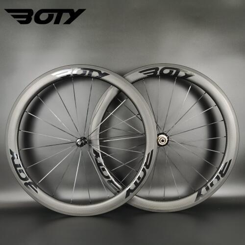 Full carbon wheelset 700C Road bike Bicycle wheels 50mm depth 25mm width clincher/Tubular with 3k matte finish with R36