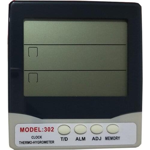 Portable Digital Temperature Humidity Meter Gauge with Time Date Display Range -20℃~50