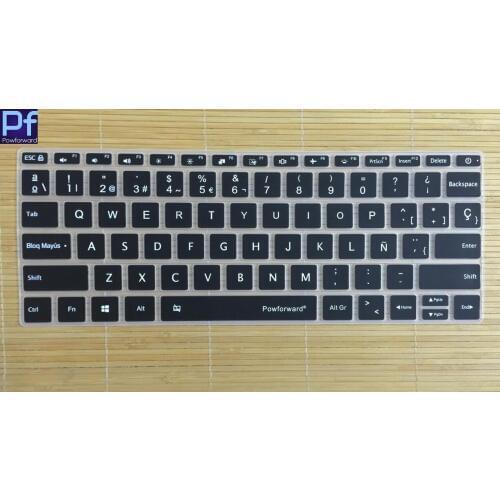 Powforward Spanish alphabet For Xiaomi Mi Notebook Air 12 13 15 12.5 13.5 15.6 Pro Laptop Keyboard Protector stickers cover