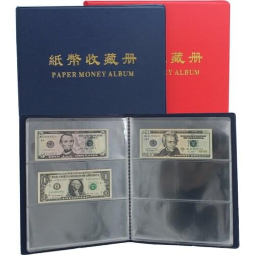 Transparent Dustproof Paper Money Collector 20 pages World Paper Money Album Paper Money Collecting Organizer