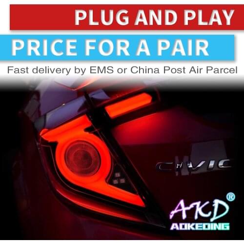 Tail Lamp For Car Honda Civic G10 X Hatchback LED Tail Lights Fog Lights Daytime Running Lights DRL