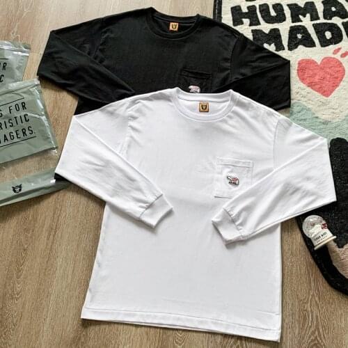 Human Made Long sleeve t shirt Men Women Harajuku tshirt Hip Hop T-shirt Streetwear Gym Clothing Punk Tees Top tshirts Clothes