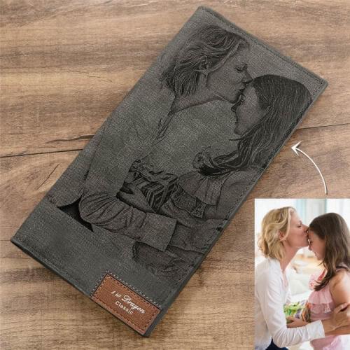 DIY Custom Pattern engraving Womens Wallet Long Print Wallet Mens Custom picture Wallet Valentines Day Gift Picture Wallet